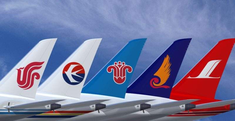 Tính đến tháng 2 năm 2019, Trung Quốc có 52 hãng hàng không