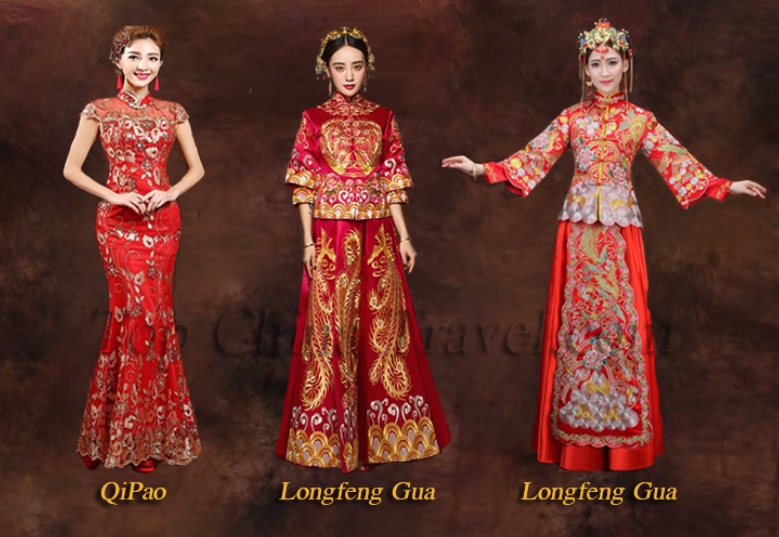 Váy cưới truyền thống ở miền Bắc và miền Nam Trung Quốc