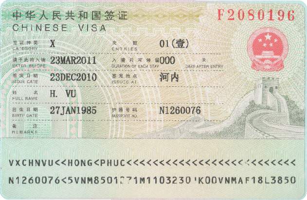 Visa X du học Trung Quốc bậc Thạc sĩ